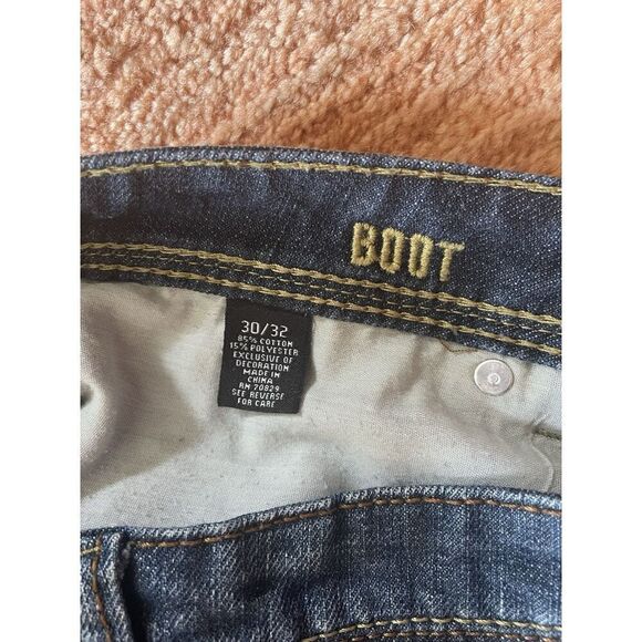 Carbon Boot  Men’s Relaxed Straight Leg Blue Denim Jeans Size 30x32 - Picture 4 of 9